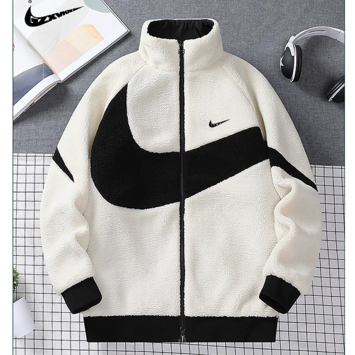 Reversible Winter Coat in Cotton with Sheep Wool