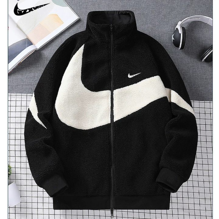 Reversible Winter Coat in Cotton with Sheep Wool