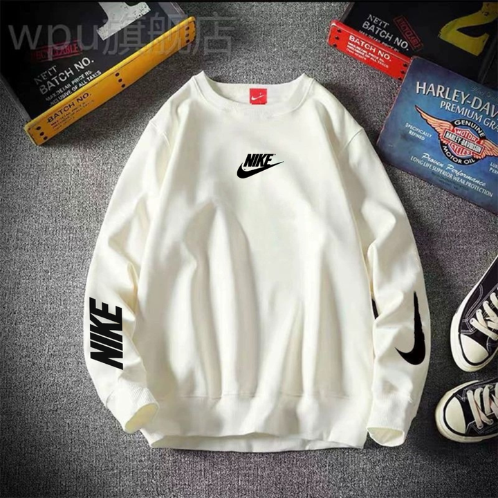 NK™ Premium Minimalist Sports Sweatshirt with Round Neck