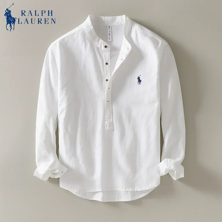 Mandarin Linen Shirt