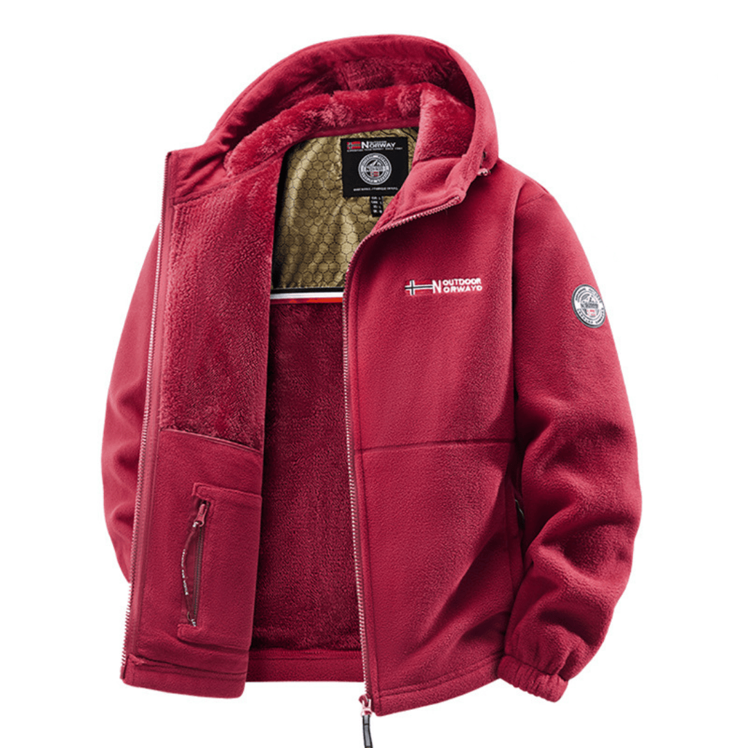 Thermal Fleece Jacket with Hood