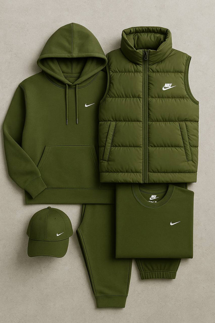 Nk™ Complete Set – Hoodie, Trousers, Puffer Jacket & T-shirt