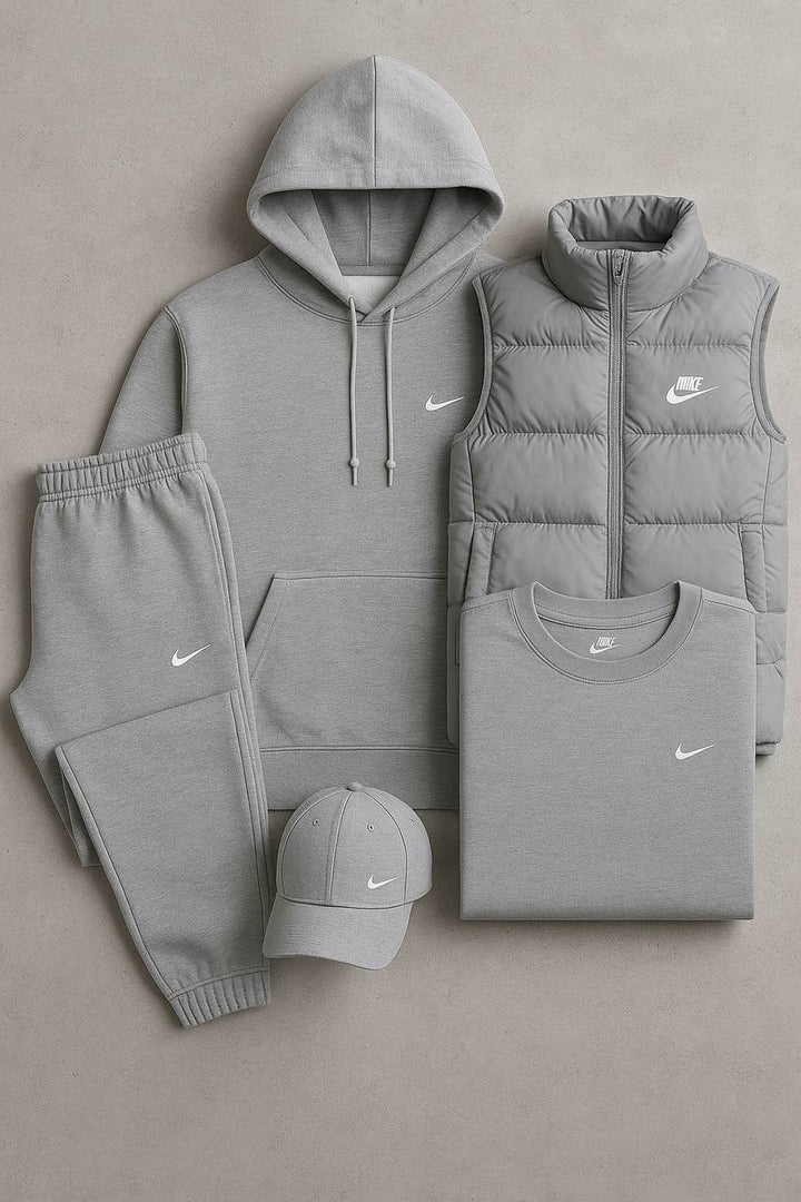Nk™ Complete Set – Hoodie, Trousers, Puffer Jacket & T-shirt