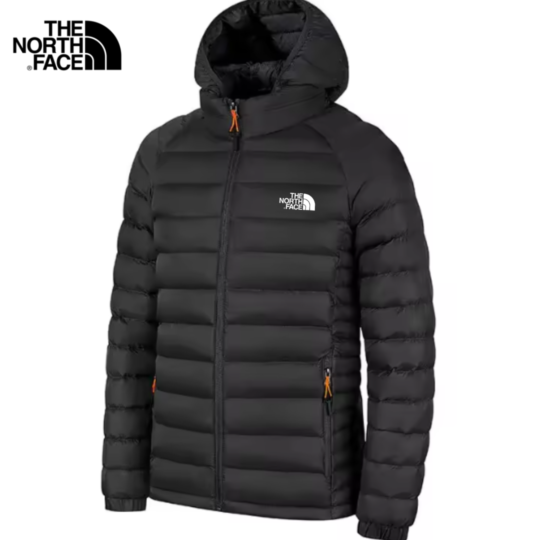 Men's Stretch Down Puffer Jacket with Hood – Slim Fit