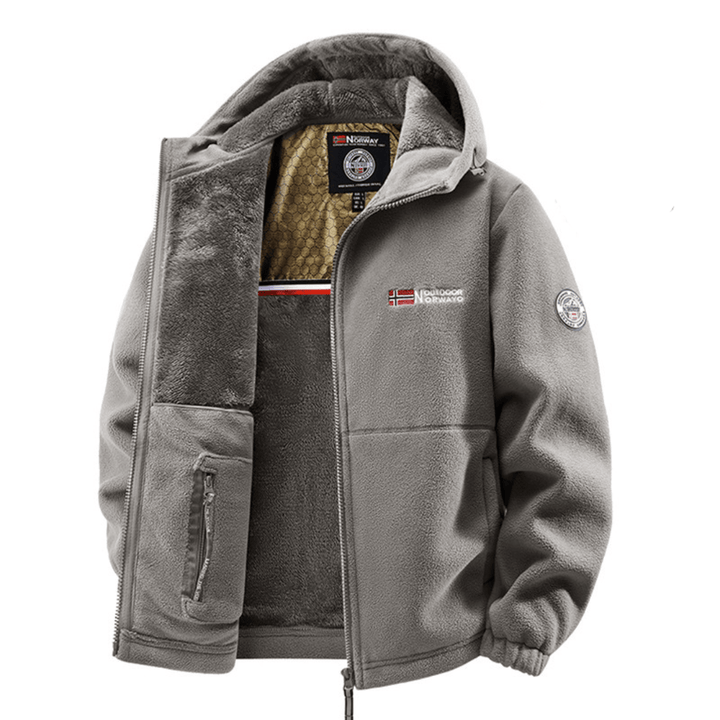 Thermal Fleece Jacket with Hood