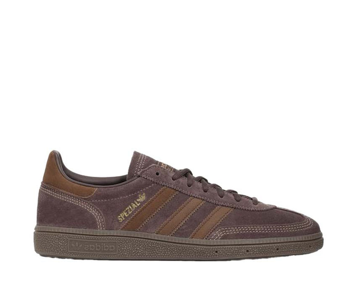 Sports shoes for handball in dark brown