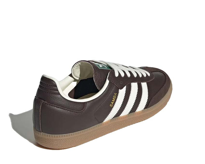 Dark brown leather trainers with rubber sole