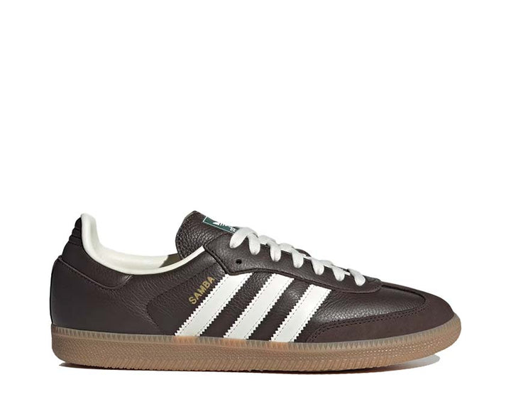 Dark brown leather trainers with rubber sole