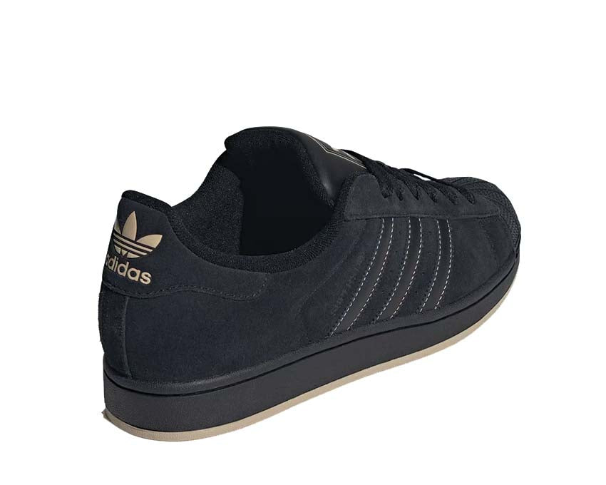 Classic Leather Sports Shoes in Black