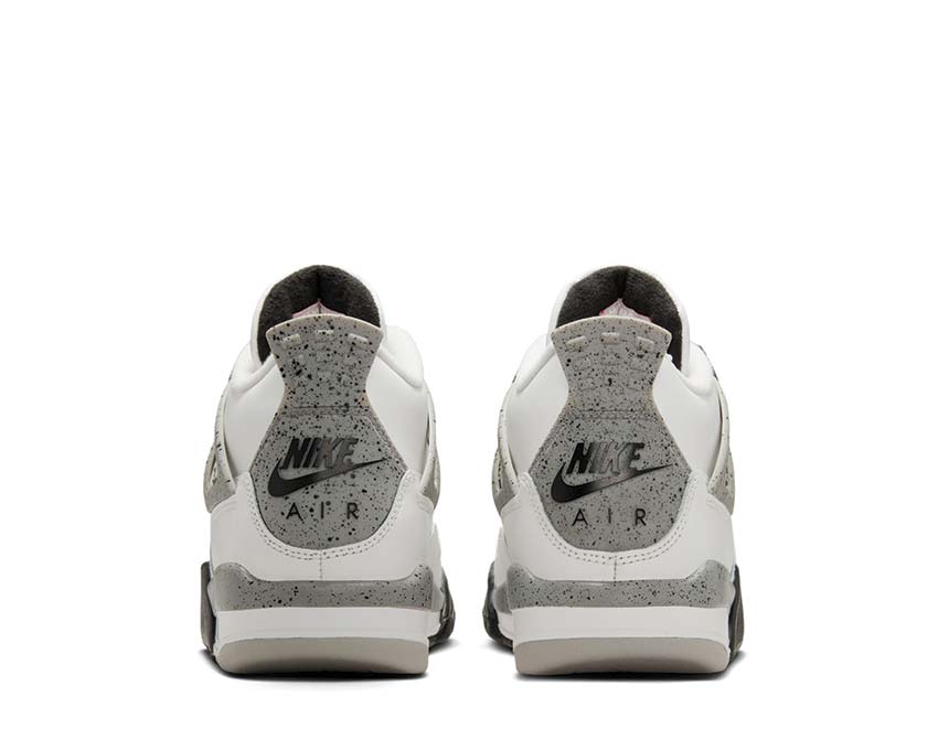 Retro sports shoes for boys, white model with cement-coloured details