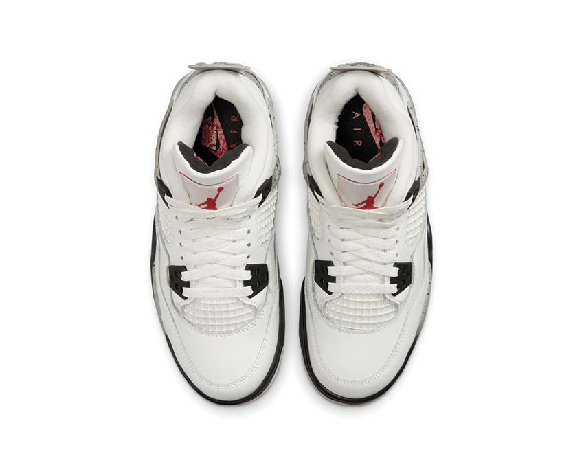 Retro sports shoes for boys, white model with cement-coloured details