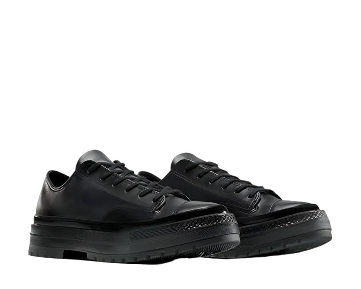 Black Low-Top Trainers with Rubber Sole