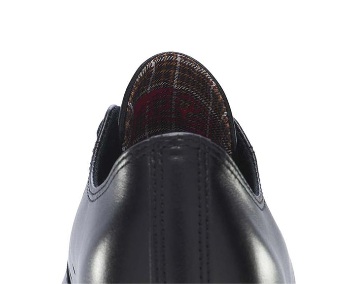 Black Low-Top Trainers with Rubber Sole