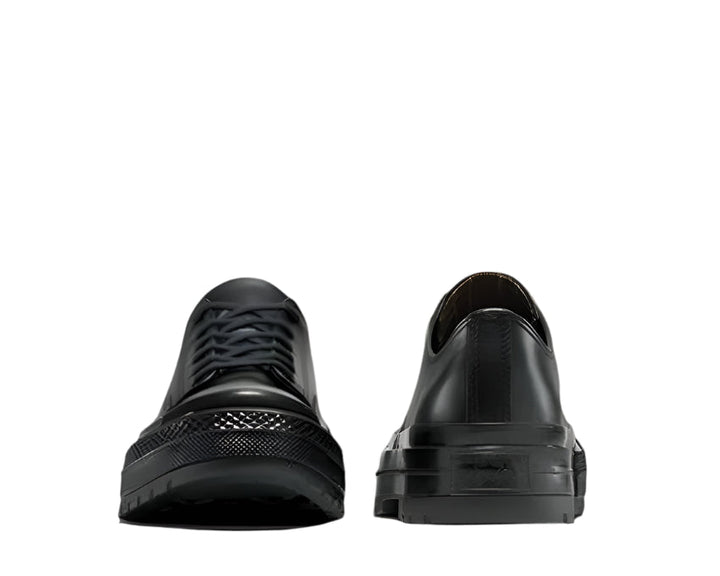 Black Low-Top Trainers with Rubber Sole