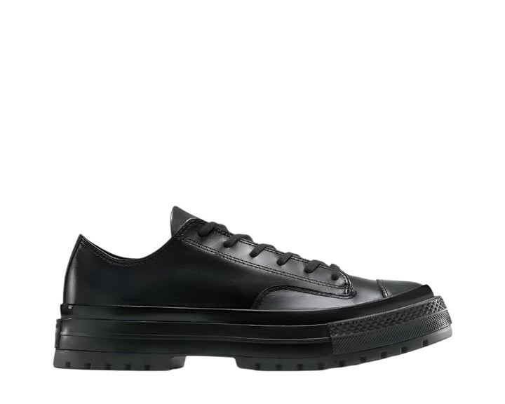 Black Low-Top Trainers with Rubber Sole
