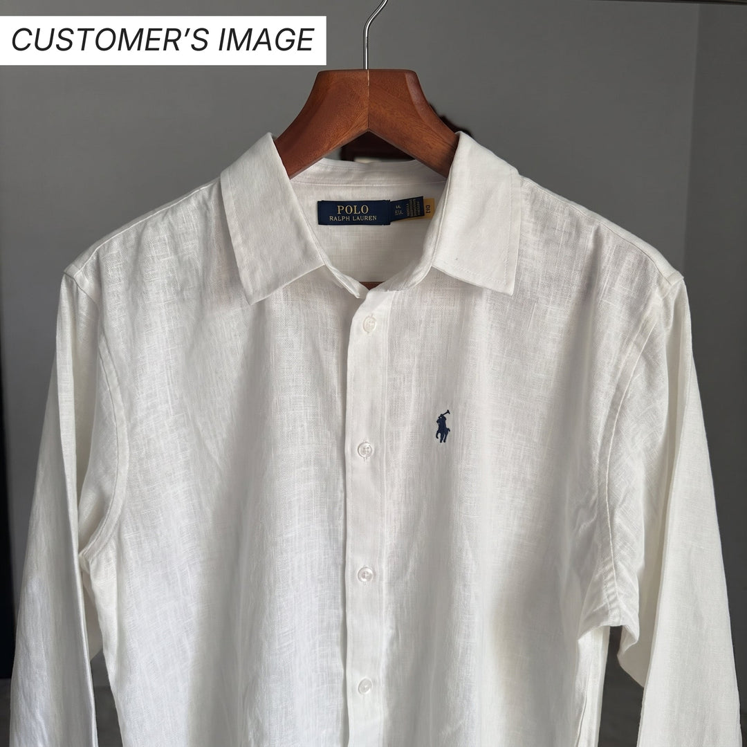 Ralph Lauren Linen and Cotton Blend Remi Shirt, White