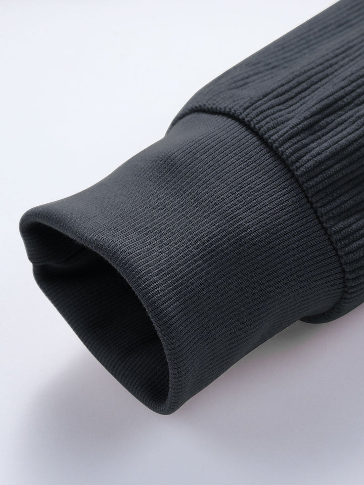 Stretch Corduroy Jersey Sweatshirt with Round Neck 2 in 1