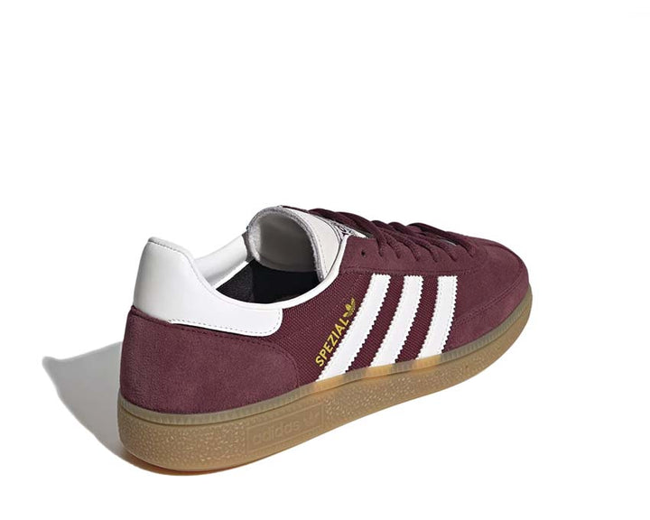 Red handball shoes.