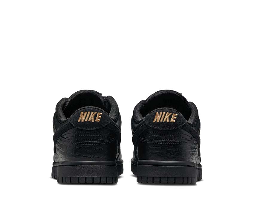 Low leather sneakers with black crocodile pattern for spring/summer season