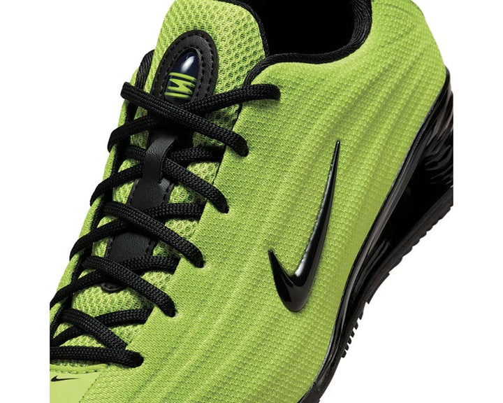 Sports shoes with spring cushioning, cybernetic colour.