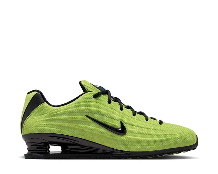 Sports shoes with spring cushioning, cybernetic colour.