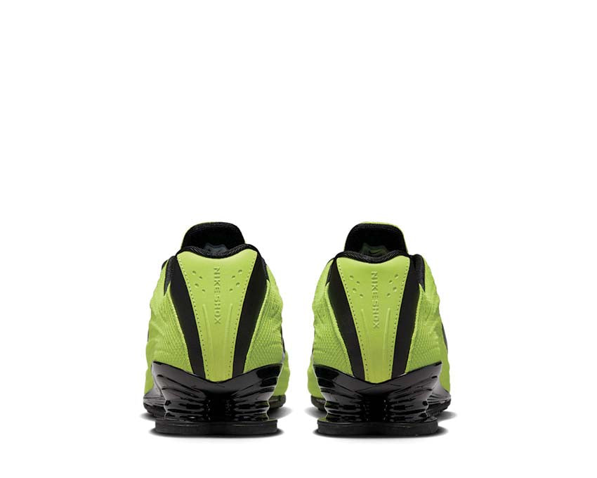 Sports shoes with spring cushioning, cybernetic colour.