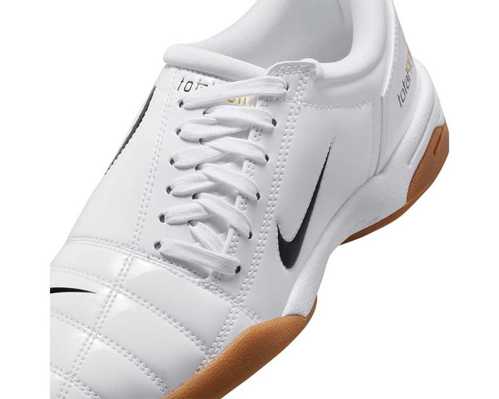 White football boots with a sporty design