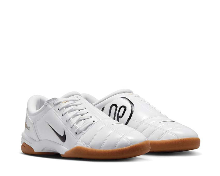 White football boots with a sporty design