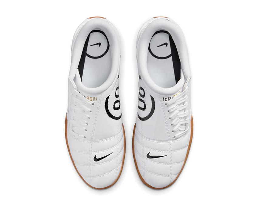 White football boots with a sporty design