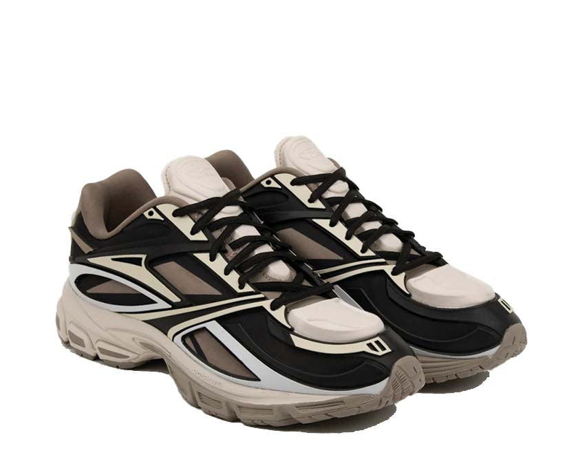 Modern running shoes in shades of sand