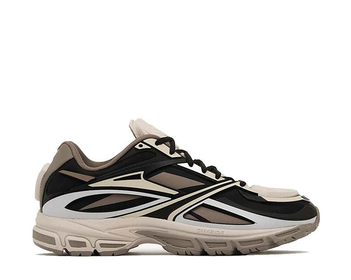Modern running shoes in shades of sand