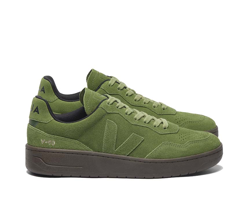 Military Green Suede Shoes Model V-90