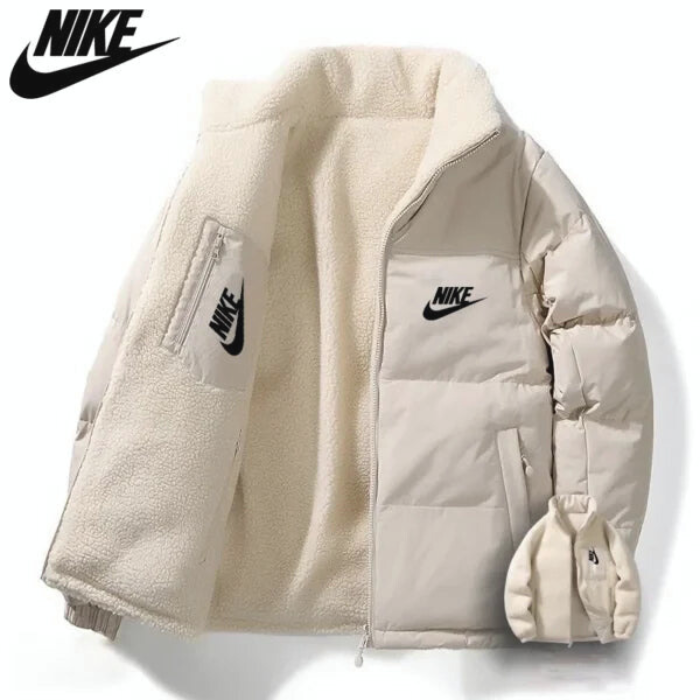 Reversible Puffer Jacket with Sherpa Lining – Winter Comfort