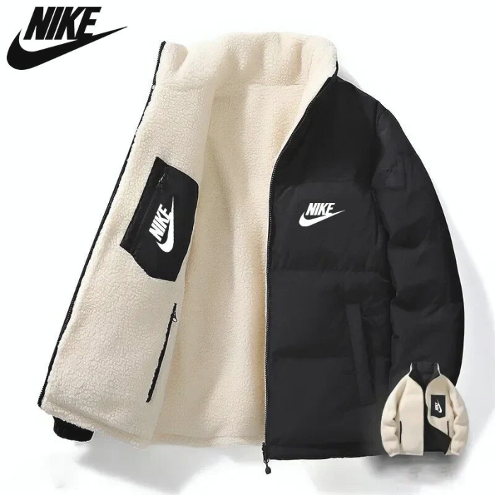 Reversible Puffer Jacket with Sherpa Lining – Winter Comfort