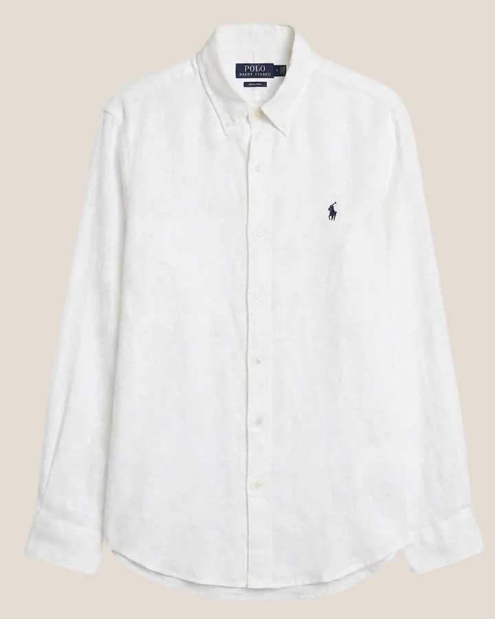 Ralph Lauren Linen and Cotton Blend Remi Shirt, White