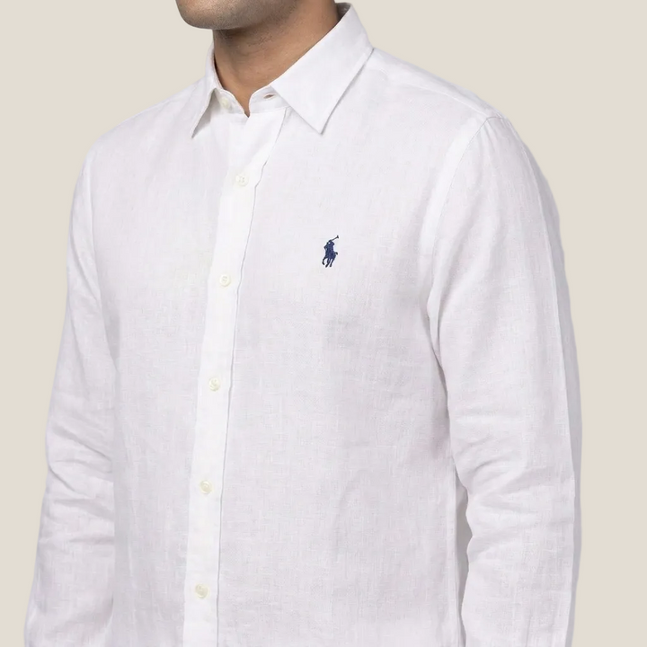 Ralph Lauren Linen and Cotton Blend Remi Shirt, White