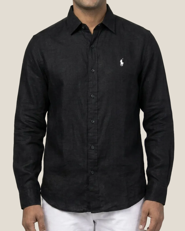 Ralph Lauren Linen and Cotton Blend Remi Shirt, Black