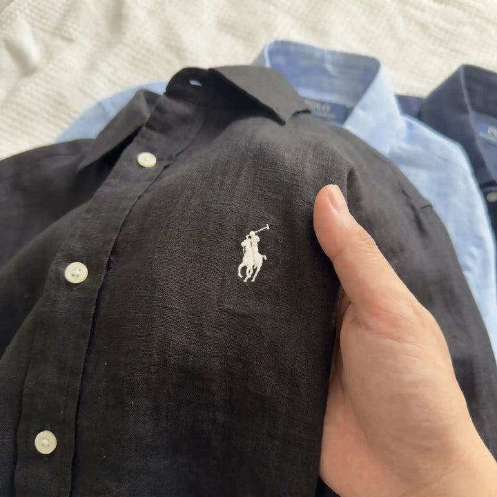 Ralph Lauren Linen and Cotton Blend Remi Shirt, Black