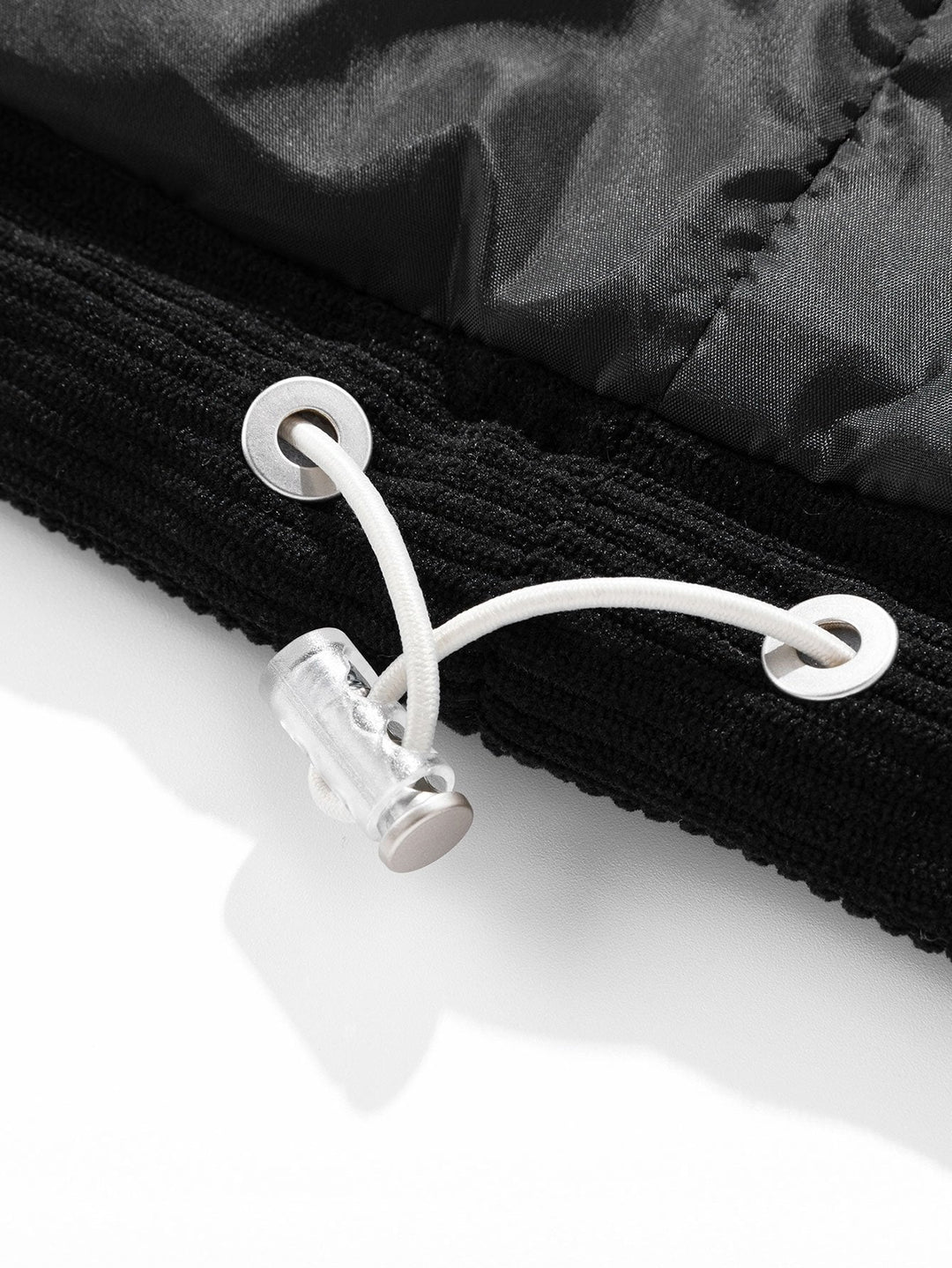 Hooded Puffer Jacket with Zip in Corduroy 2 in 1