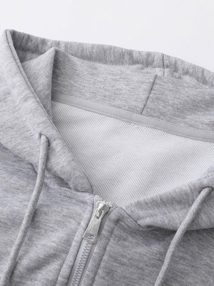 Relax Fit Zip-Up Hoodie