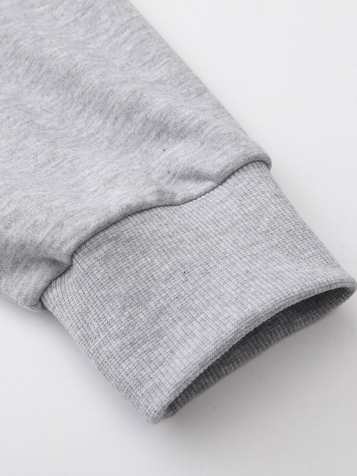 Relax Fit Zip-Up Hoodie