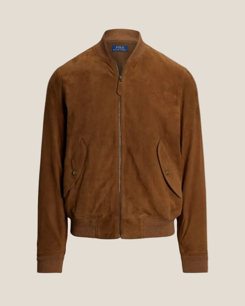 Ralph Lauren Suede Bomber Jacket