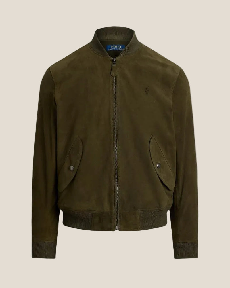 Ralph Lauren Suede Bomber Jacket